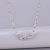 Wholesale Jewelry Elegant Simple Style Solid Color 304 Stainless Steel Titanium Steel 18K Gold Plated Plating Necklace