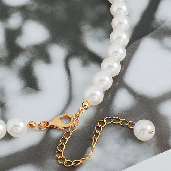 Wholesale Jewelry Elegant Solid Color Glass Copper 18K Gold Plated Necklace