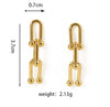 1 Piece Elegant Streetwear Geometric Alloy Drop Earrings