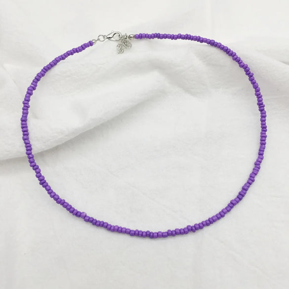 Wholesale Jewelry Ethnic Style Bohemian Classic Style Geometric Glass Beaded Necklace