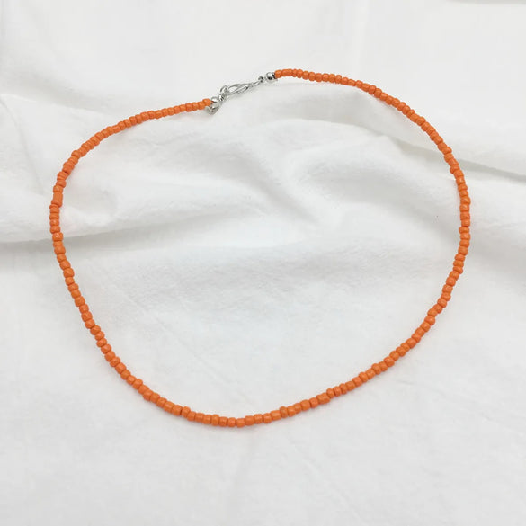 Wholesale Jewelry Ethnic Style Bohemian Classic Style Geometric Glass Beaded Necklace