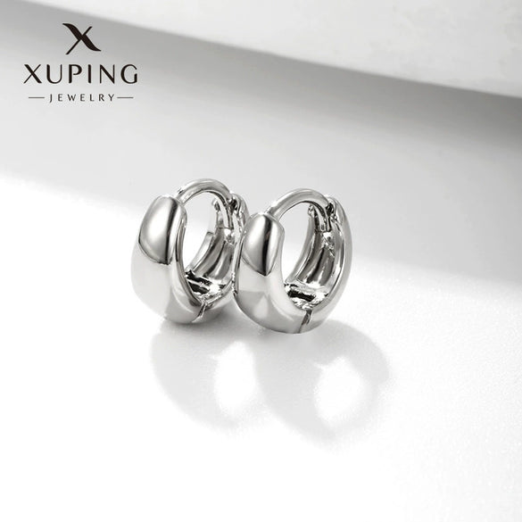 Wholesale Jewelry Exaggerated Double Row Shiny Zircon Inlaid Geometric Earrings Electroplated For Women