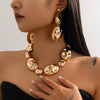 Wholesale Jewelry Exaggerated Irregular Metallic Geometric Iron Electroplated Clavicle Necklace For Women