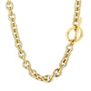 Wholesale Jewelry Exaggerated Personality Metal O Chain Titanium Steel Electroplated Unisex Jewelry Set