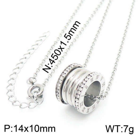 Wholesale Jewelry Exaggerated Personality Metal O Chain Titanium Steel Electroplated Unisex Jewelry Set