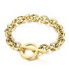 Wholesale Jewelry Exaggerated Personality Metal O Chain Titanium Steel Electroplated Unisex Jewelry Set