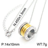Wholesale Jewelry Exaggerated Personality Metal O Chain Titanium Steel Electroplated Unisex Jewelry Set