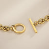 Wholesale Jewelry Exaggerated Personality Metal O Chain Titanium Steel Electroplated Unisex Jewelry Set