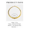 Wholesale Jewelry Exaggerated Simple Style Solid Color 316L Stainless Steel  18K Gold Plated Irregular Choker