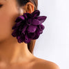 Wholesale Jewelry Fabric Handmade Flower Design Women's Earrings