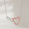 Wholesale Jewelry Fairy Style Heart Shaped Copper Electroplated Pendant Necklace For Women