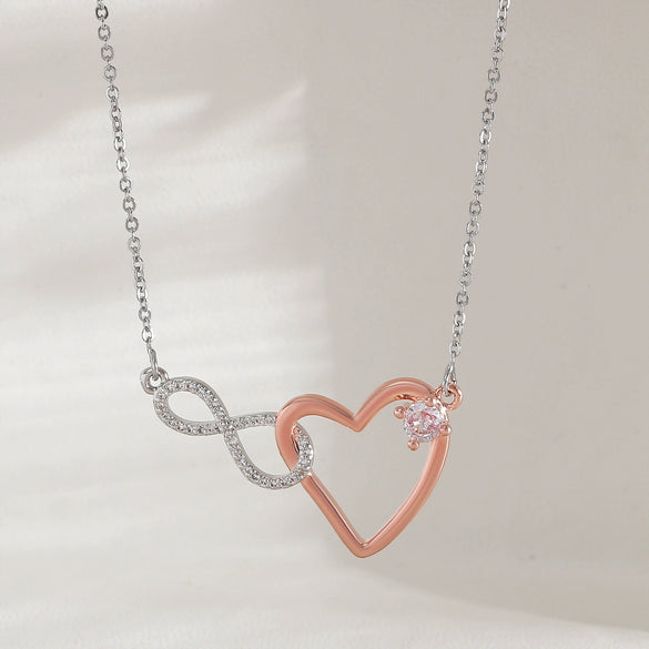 Wholesale Jewelry Fairy Style Heart Shaped Copper Electroplated Pendant Necklace For Women