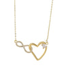 Wholesale Jewelry Fairy Style Heart Shaped Copper Electroplated Pendant Necklace For Women