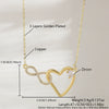 Wholesale Jewelry Fairy Style Heart Shaped Copper Electroplated Pendant Necklace For Women