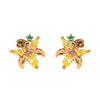Wholesale Jewelry Fashion Cartoon Characters S925 Silver And Copper Earrings Set With Microinlaid Zircon For Women
