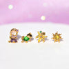 Wholesale Jewelry Fashion Cartoon Characters S925 Silver And Copper Earrings Set With Microinlaid Zircon For Women