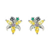 Wholesale Jewelry Fashion Cartoon Characters S925 Silver And Copper Earrings Set With Microinlaid Zircon For Women