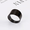 Wholesale Jewelry Fashion Casual Titanium Steel Ring Electroplated Unisex Accessories