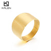 Wholesale Jewelry Fashion Casual Titanium Steel Ring Electroplated Unisex Accessories