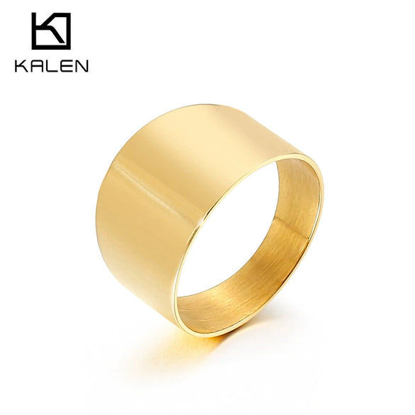 Wholesale Jewelry Fashion Casual Titanium Steel Ring Electroplated Unisex Accessories
