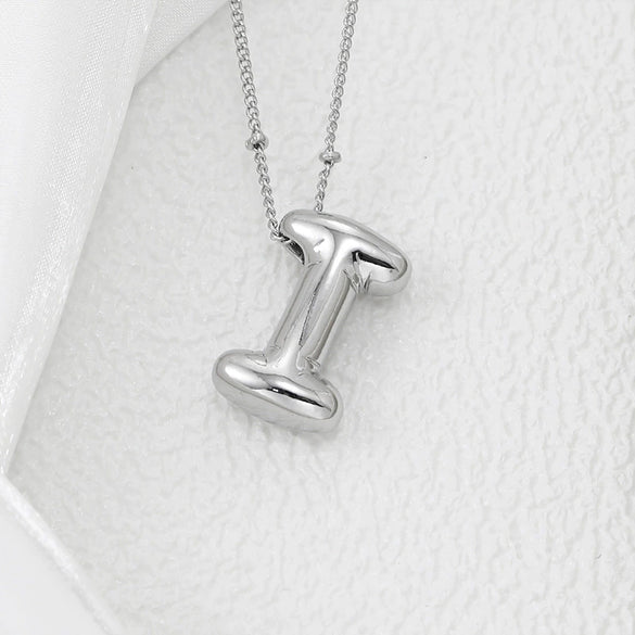 Wholesale Jewelry Fashion Copper Plated Alphabet Pendant Hip Hop Necklace
