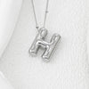 Wholesale Jewelry Fashion Copper Plated Alphabet Pendant Hip Hop Necklace