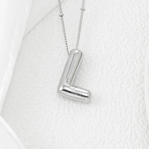 Wholesale Jewelry Fashion Copper Plated Alphabet Pendant Hip Hop Necklace