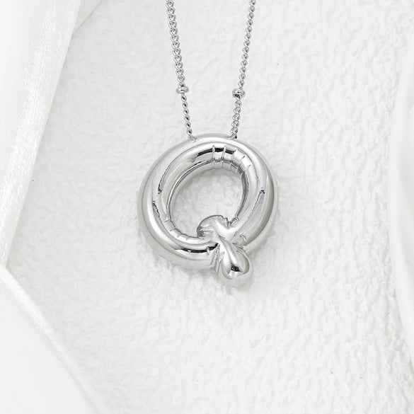 Wholesale Jewelry Fashion Copper Plated Alphabet Pendant Hip Hop Necklace