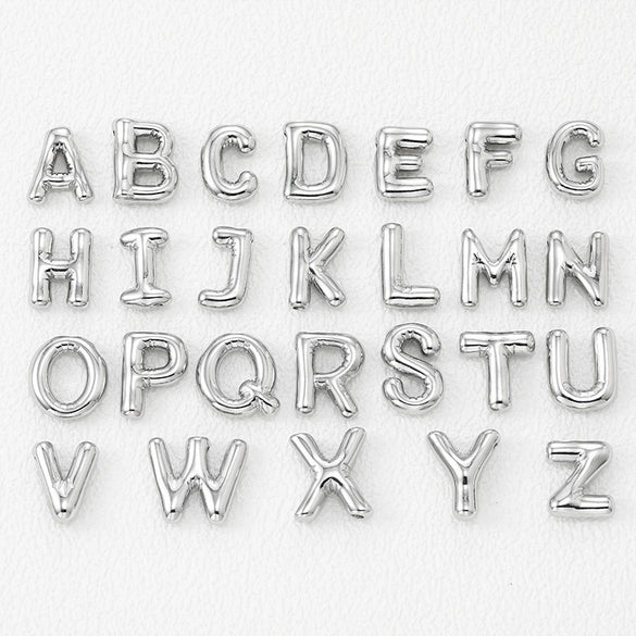 Wholesale Jewelry Fashion Copper Plated Alphabet Pendant Hip Hop Necklace