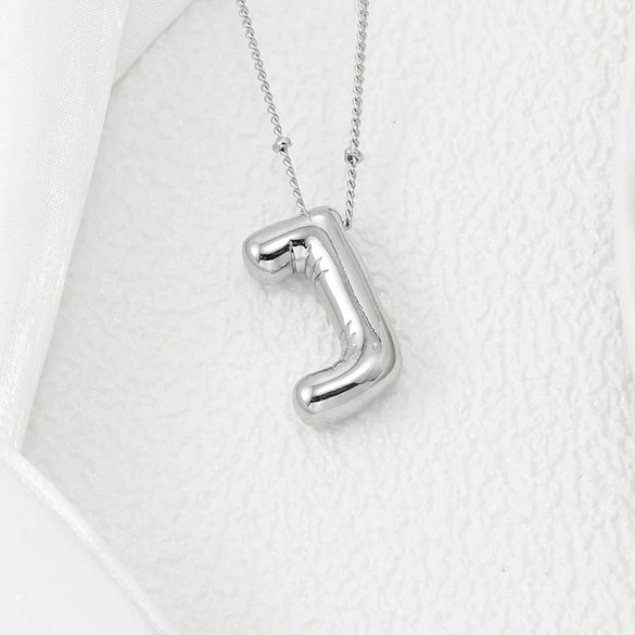 Wholesale Jewelry Fashion Copper Plated Alphabet Pendant Hip Hop Necklace
