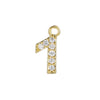 Wholesale Jewelry Fashion Digital Brass Goldplated Inlaid Zircon Pendant Necklace Accessories