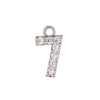Wholesale Jewelry Fashion Digital Brass Goldplated Inlaid Zircon Pendant Necklace Accessories