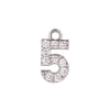 Wholesale Jewelry Fashion Digital Brass Goldplated Inlaid Zircon Pendant Necklace Accessories