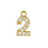 Wholesale Jewelry Fashion Digital Brass Goldplated Inlaid Zircon Pendant Necklace Accessories