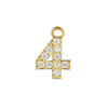 Wholesale Jewelry Fashion Digital Brass Goldplated Inlaid Zircon Pendant Necklace Accessories