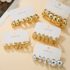 Wholesale Jewelry Fashion Exaggerated Acrylic Geometric Electroplated Women's Drop Earrings