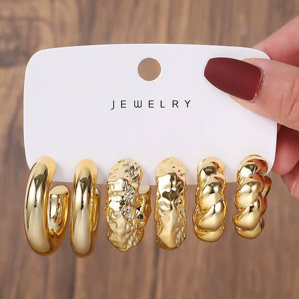 Wholesale Jewelry Fashion Exaggerated Acrylic Geometric Electroplated Women's Drop Earrings