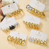 Wholesale Jewelry Fashion Exaggerated Acrylic Geometric Electroplated Women's Drop Earrings