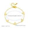 Wholesale Jewelry Fashion Exquisite Stainless Steel Love Pattern Earrings Necklace Bracelet Set With Electroplating Treatment