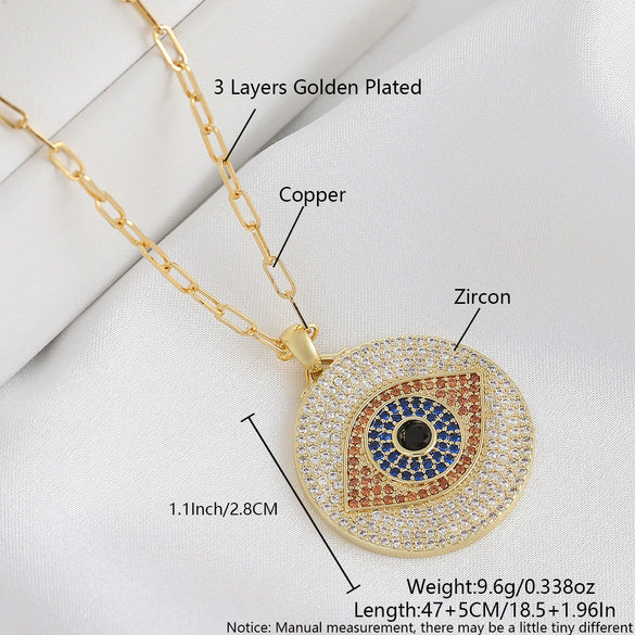 Wholesale Jewelry Fashion Geometric Heartshaped Copper Electroplated Necklace