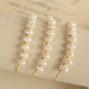 Wholesale Jewelry Fashion Geometric Natural Freshwater Pearl 316L Stainless Steel 18K Gold Plated Necklace And Bracelet For Women