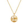 Wholesale Jewelry Fashion Geometric Stainless Steel And Titanium Steel Round Pendant Necklace With Electroplating
