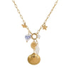 Wholesale Jewelry Fashion Geometric Stainless Steel 18K Gold Electroplated Ocean Starfish Shell Conch Bead Women's Bracelet Necklace