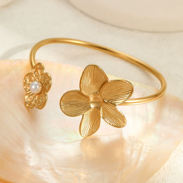 Wholesale Jewelry Fashion Geometric Stainless Steel 18K Gold Plated Bracelet