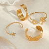 Wholesale Jewelry Fashion Geometric Stainless Steel 18K Gold Plated Bracelet