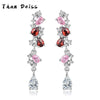 Wholesale Jewelry Fashion Geometric Style S925 Sterling Silver Necklace Pendant Earring Set For Women