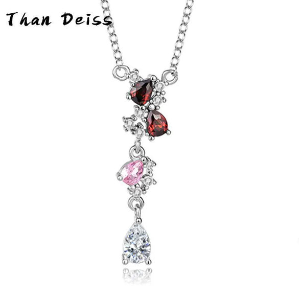 Wholesale Jewelry Fashion Geometric Style S925 Sterling Silver Necklace Pendant Earring Set For Women