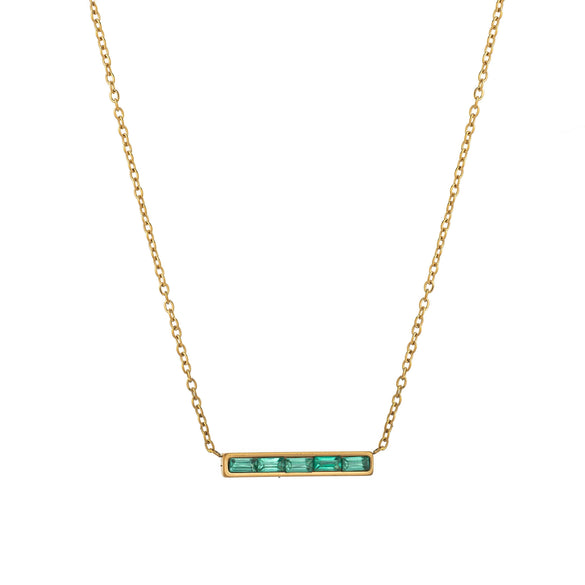Wholesale Jewelry Fashion Geometric Titanium Steel Pendant Necklace With Electroplating And Constellation Design