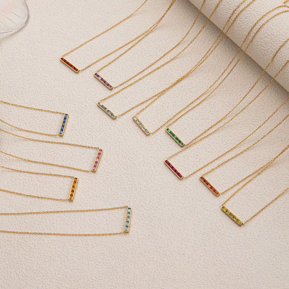 Wholesale Jewelry Fashion Geometric Titanium Steel Pendant Necklace With Electroplating And Constellation Design