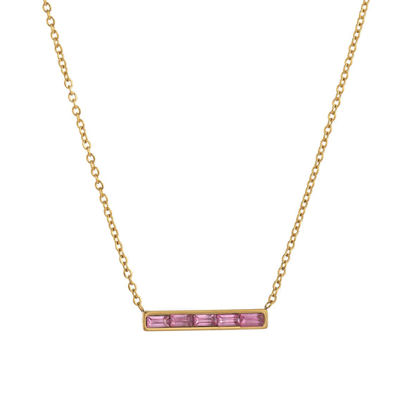 Wholesale Jewelry Fashion Geometric Titanium Steel Pendant Necklace With Electroplating And Constellation Design